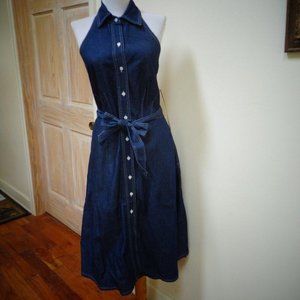 NWT- ELIZABETH GRACE Halter Neck Tunic Dress Sz 4